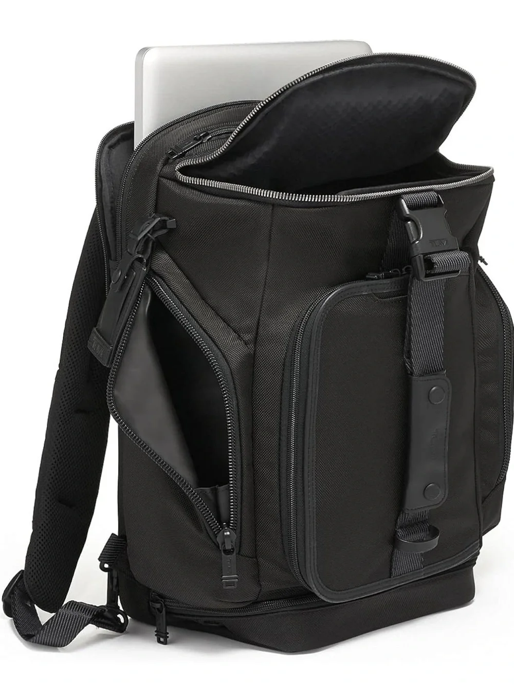 Black Alpha Bravo Admiral Backpack Duffel Carry-On Luggage 2-Ways Laptop Pockets